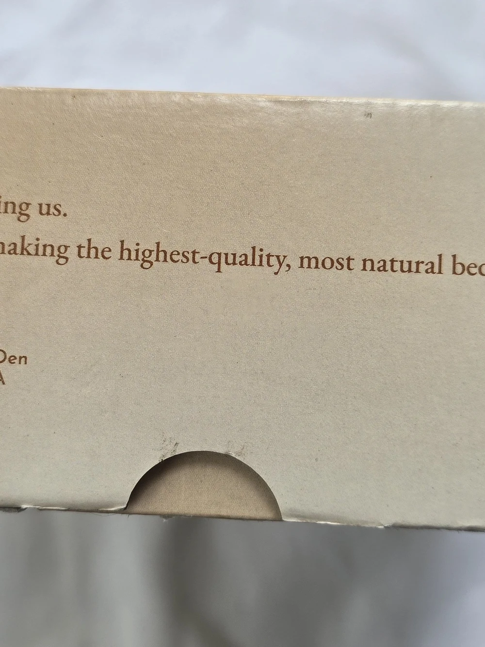 New Organic Cotton King Size Fitted Sheet California Design Den Percale White